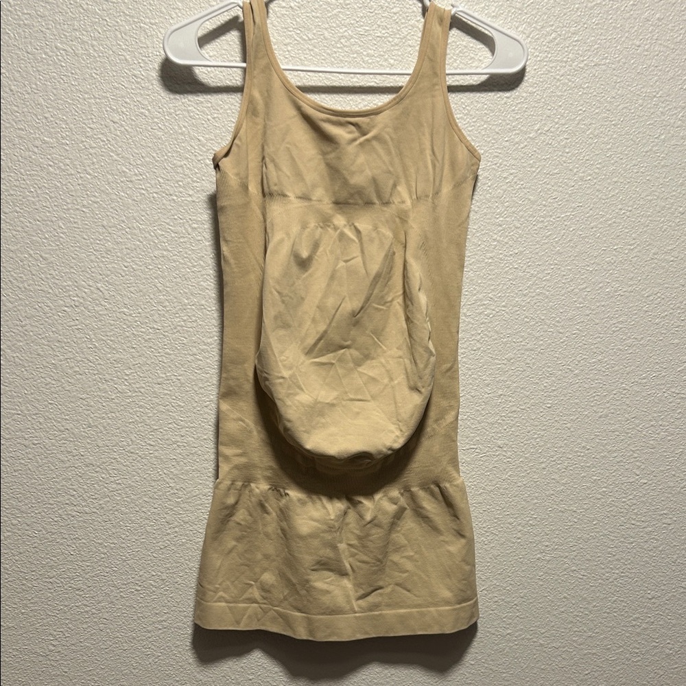 Beige Sleeveless Dress